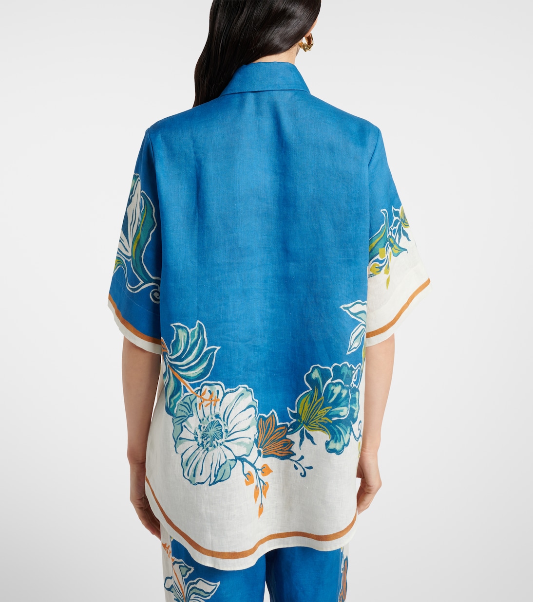 Chemise Luda en lin à fleurs | Alémais