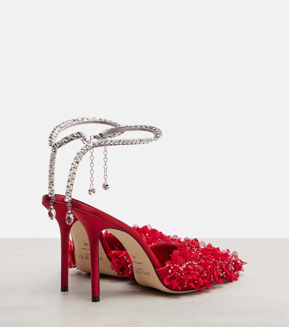 Saeda 100 embellished mesh pumps | Jimmy Choo