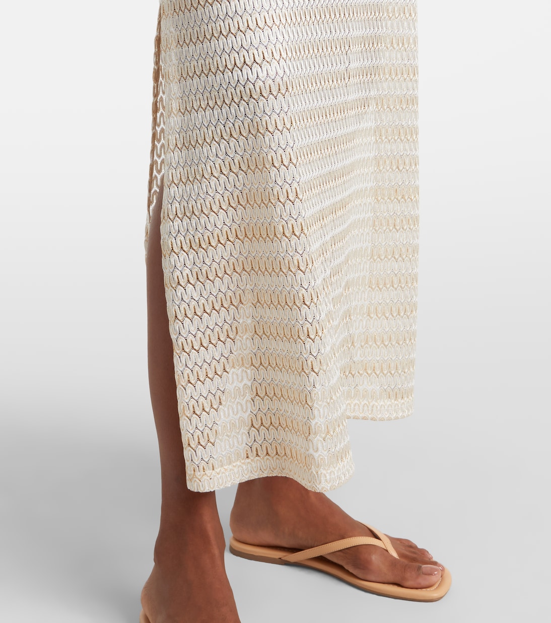 Mila off-shoulder lamé maxi dress | Melissa Odabash