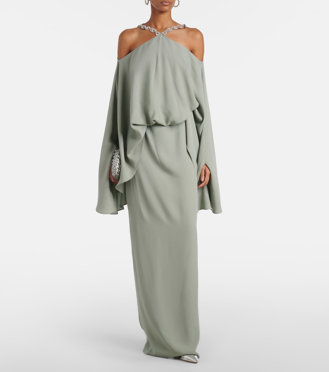 Cyclades embellished crêpe cady gown | Taller Marmo