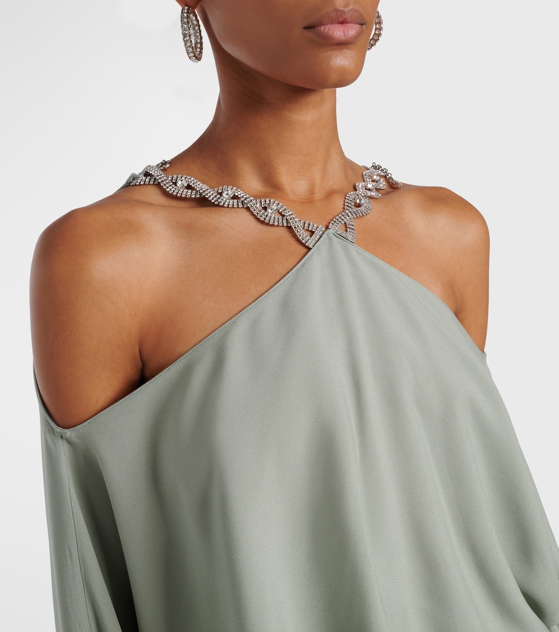 Cyclades embellished crêpe cady gown | Taller Marmo