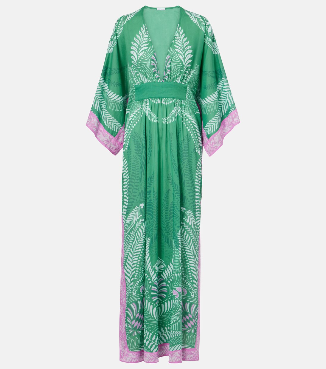 Caftán Sol de algodón estampado | Poupette St Barth