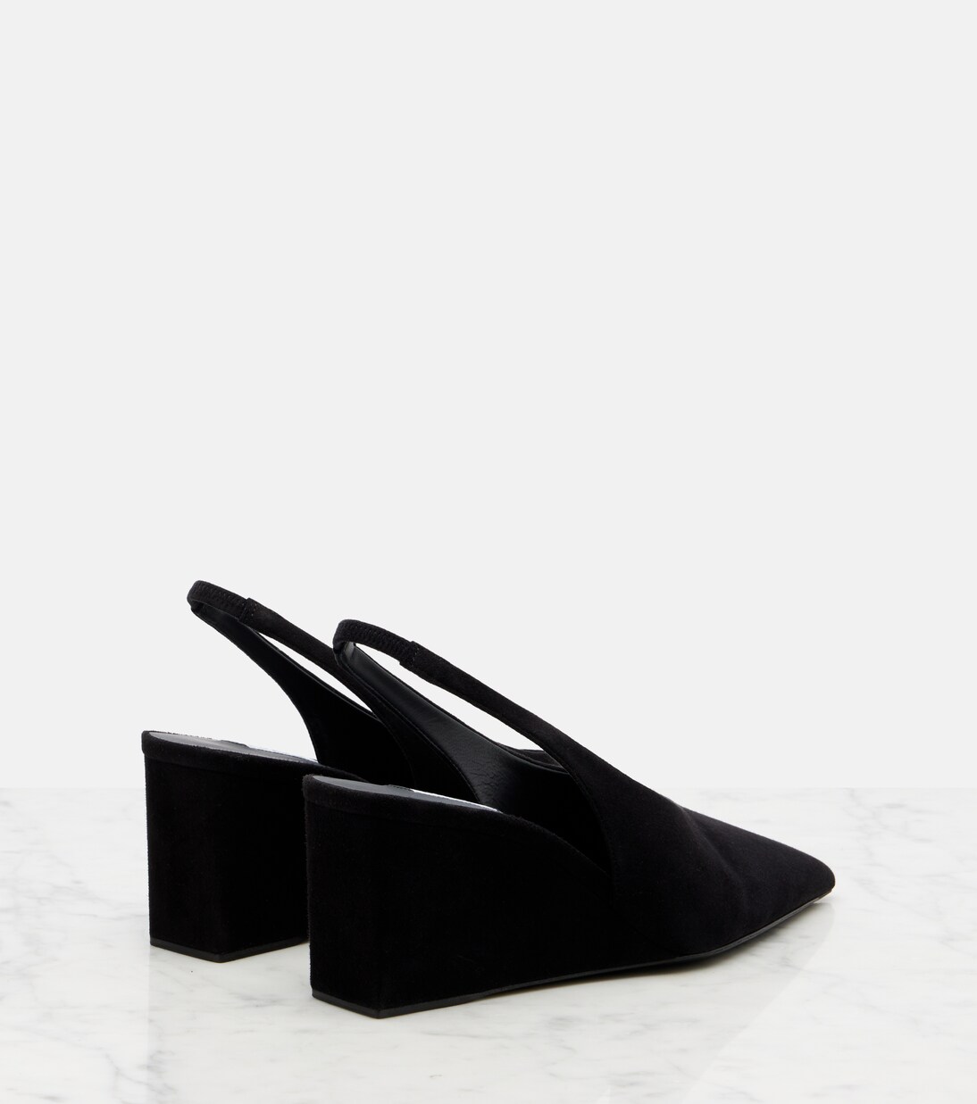 Wedges Cube 75 aus Veloursleder | Alaïa