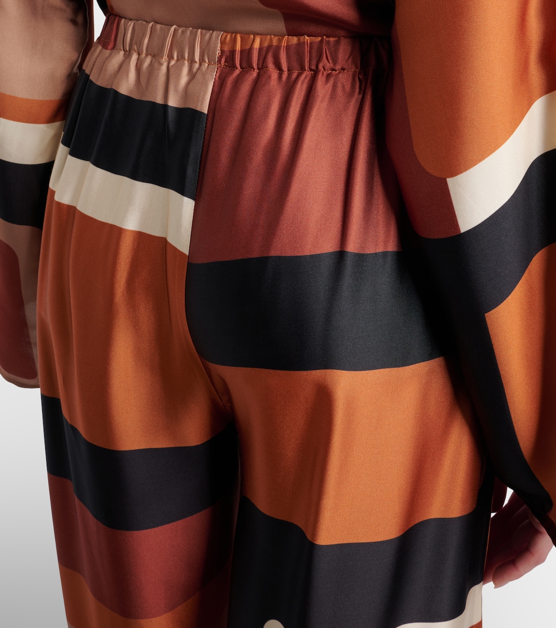 Bedruckte Palazzo-Hose Jensen aus Satin | Faithfull