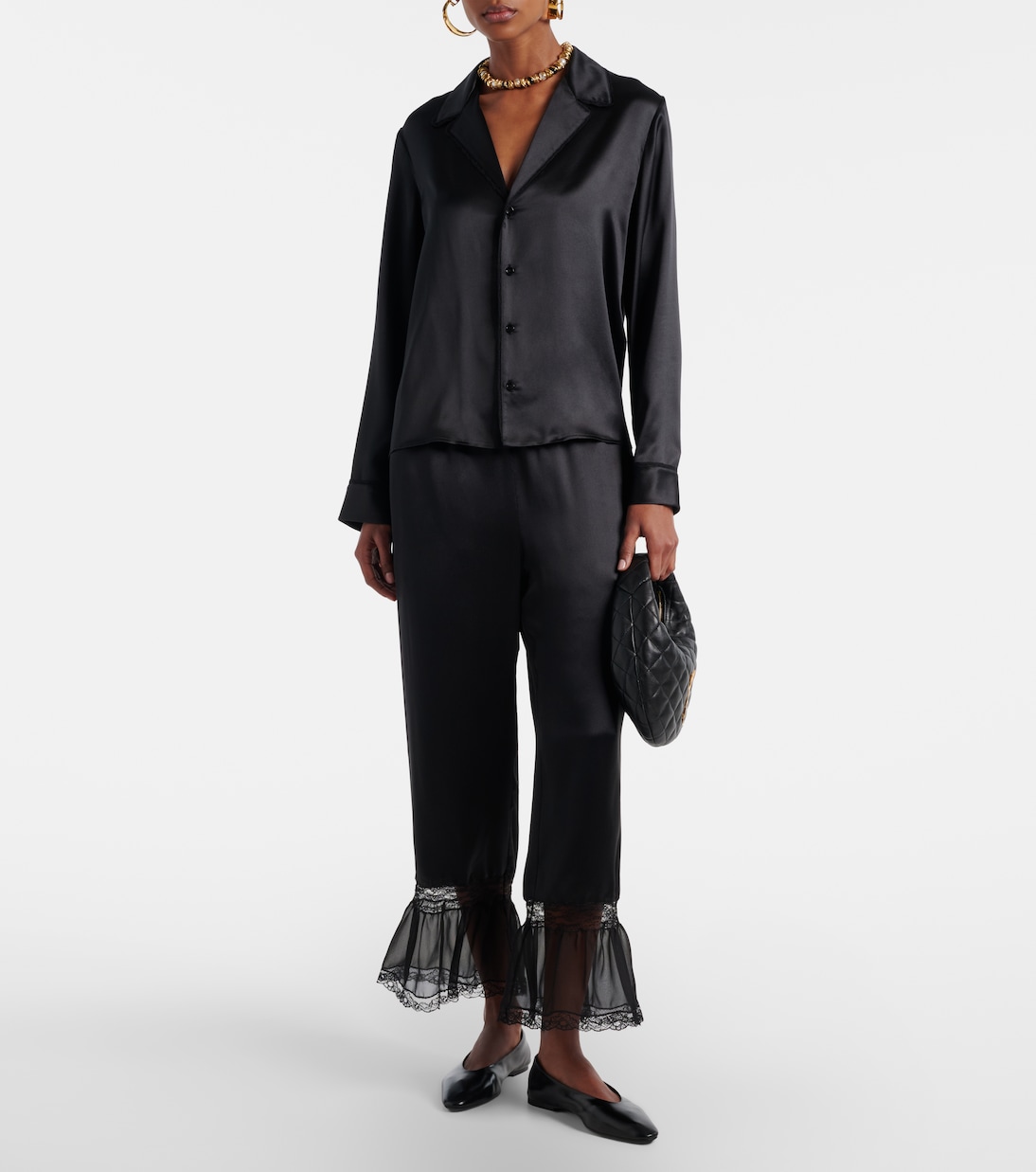 Sao leather ballet flats | Saint Laurent