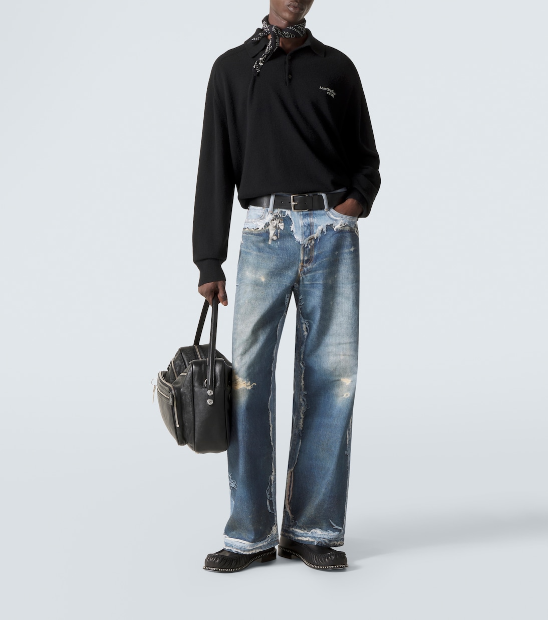 1981 trompe l'œil wide-leg jeans | Acne Studios