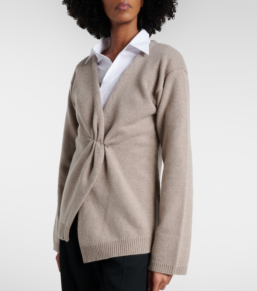 Wool and cashmere wrap cardigan | Róhe