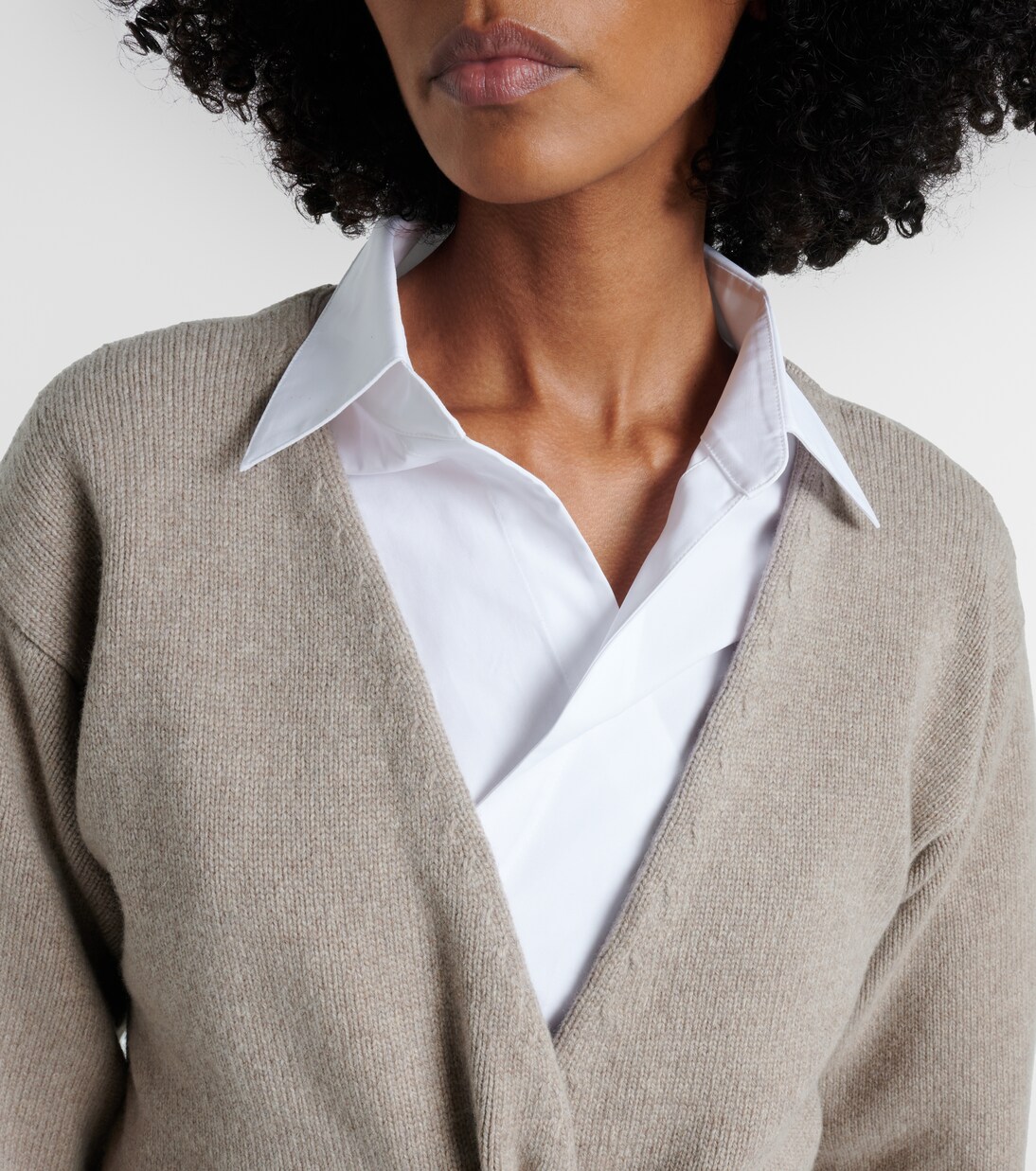 Wool and cashmere wrap cardigan | Róhe