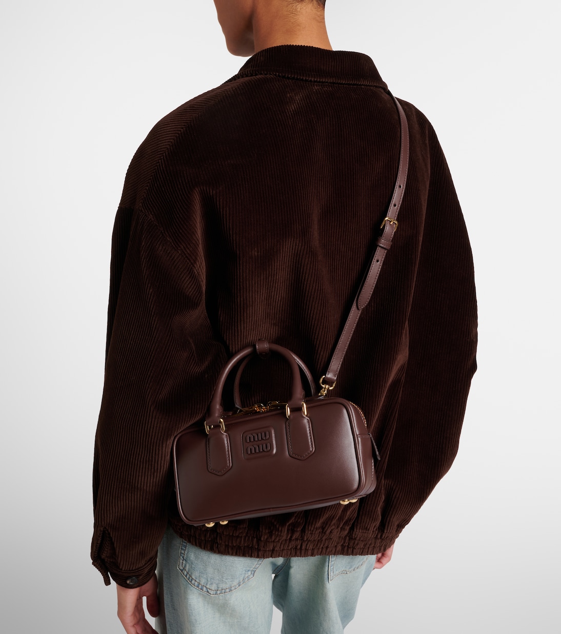 Arcadie leather tote bag | Miu Miu