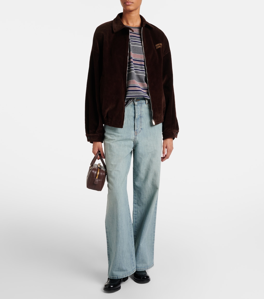 Arcadie leather tote bag | Miu Miu