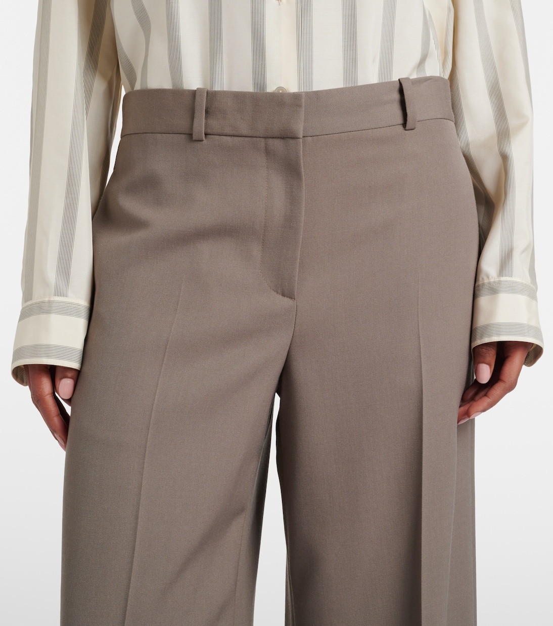 Dender wool wide-leg pants | The Row