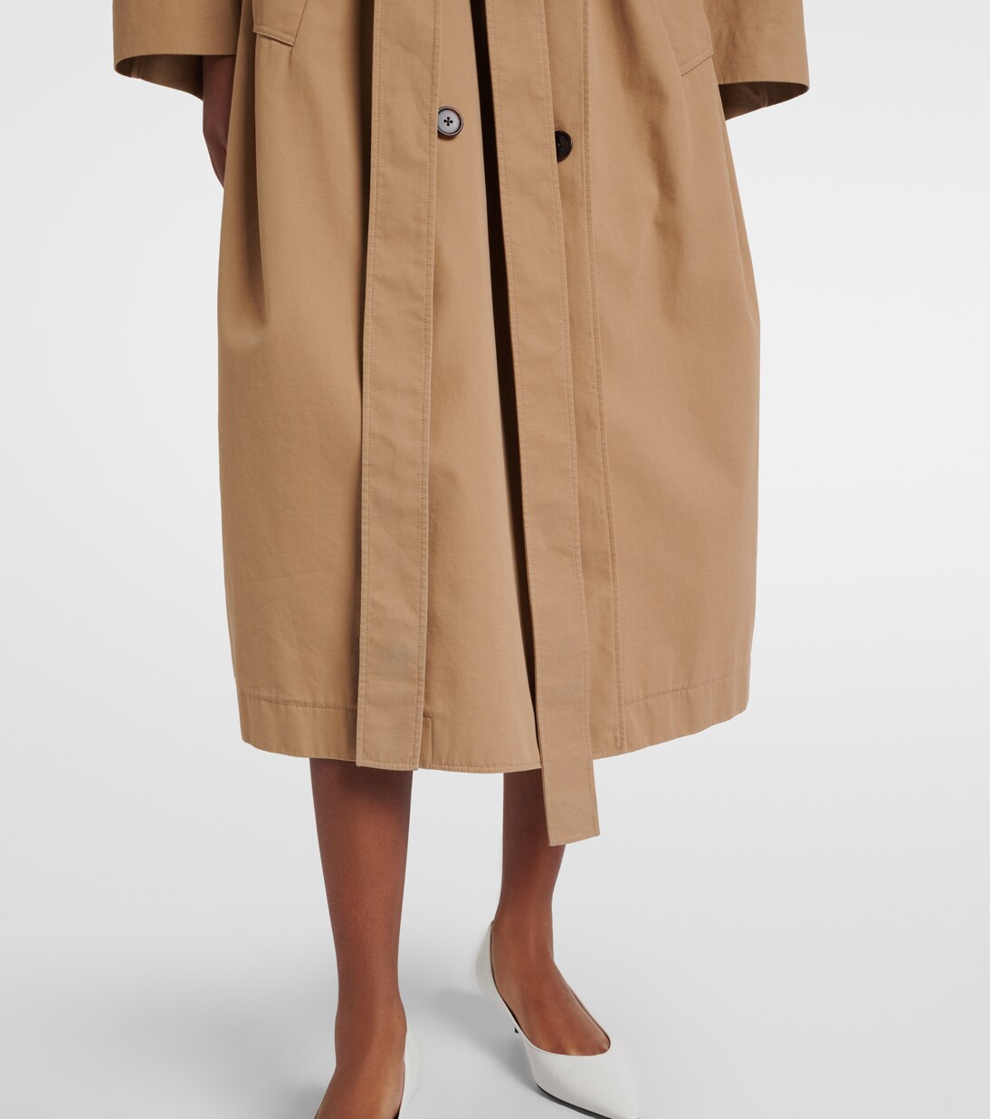 Dester cotton and cashmere trench coat | The Row