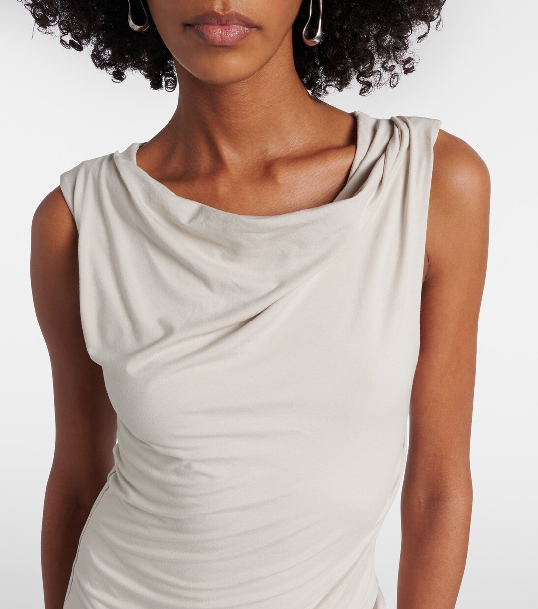 Draped gathered maxi dress | Entire Studios