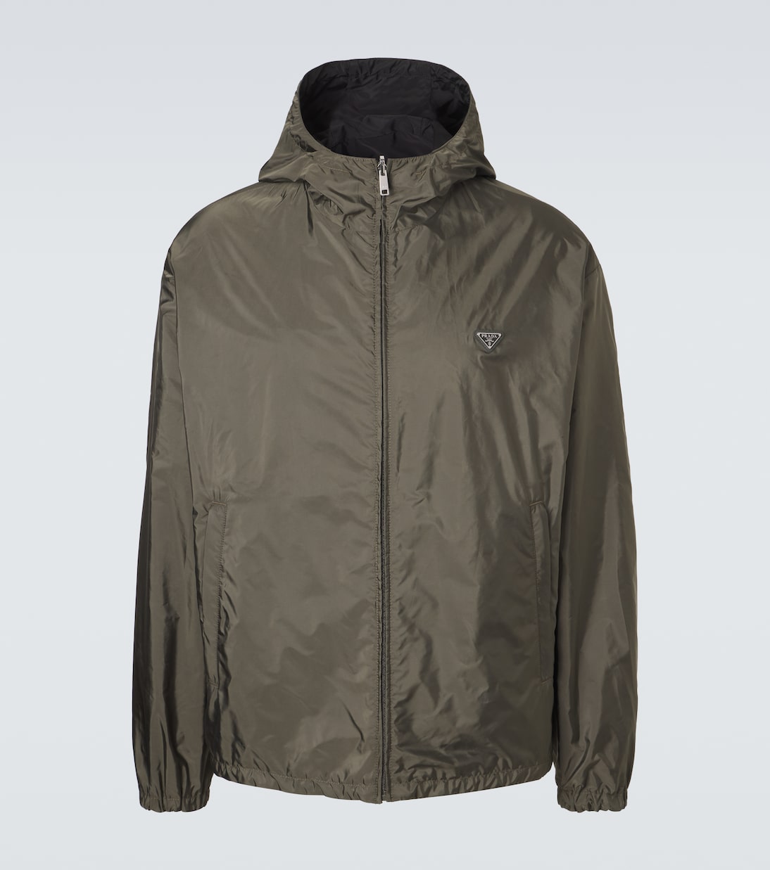 Re-Nylon reversible leather-trimmed jacket | Prada
