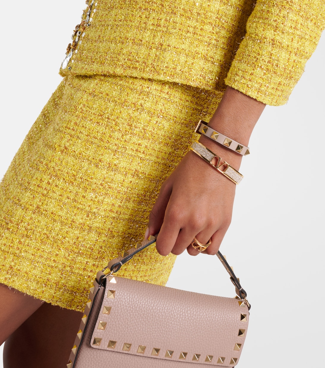 Bracciale Rockstud in pelle | Valentino Garavani