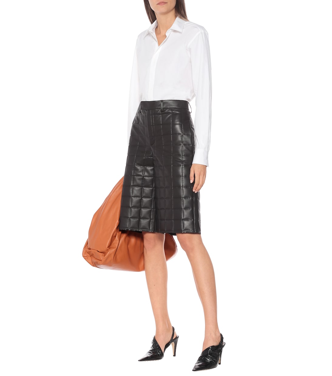 Point 90 leather slingback pumps | Bottega Veneta