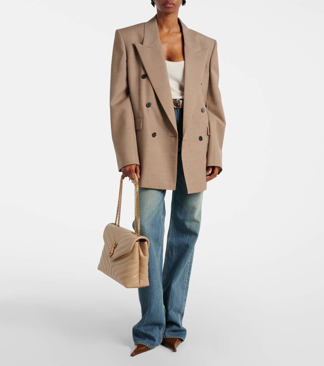 Loulou Medium leather shoulder bag | Saint Laurent