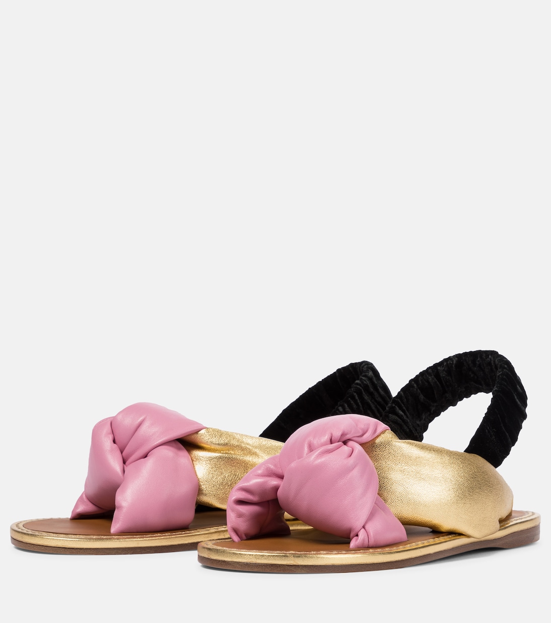 Sandali slingback in pelle | Miu Miu