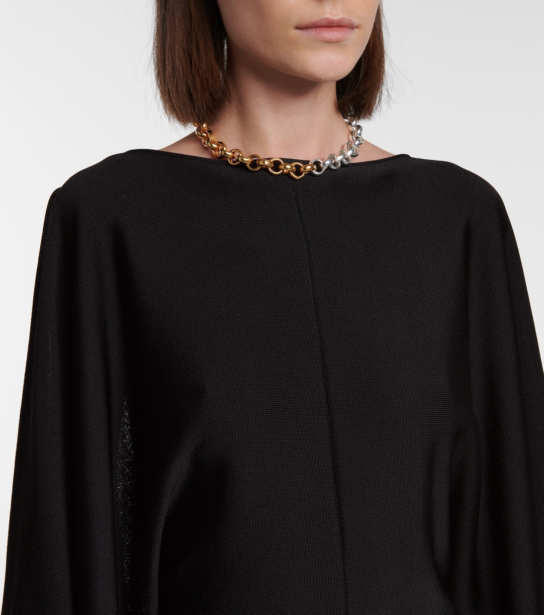 Open-back stretch-knit midi dress | Victoria Beckham