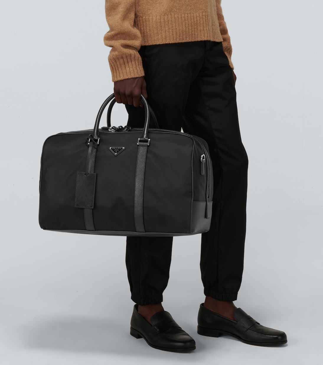 Weekender aus Re-Nylon mit Saffiano-Leder | Prada