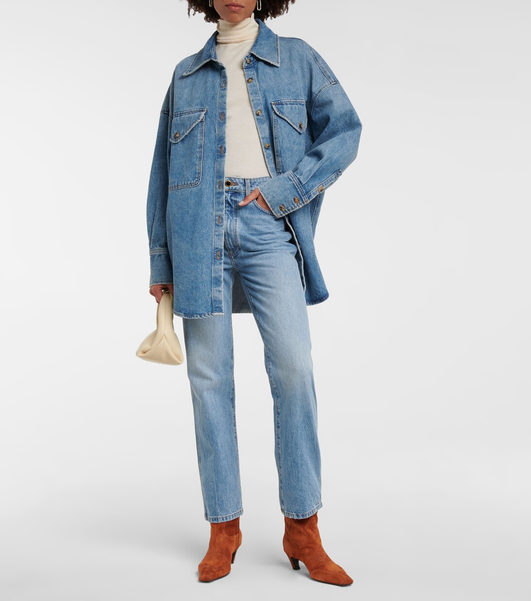 Dallas suede cowboy boots | Khaite
