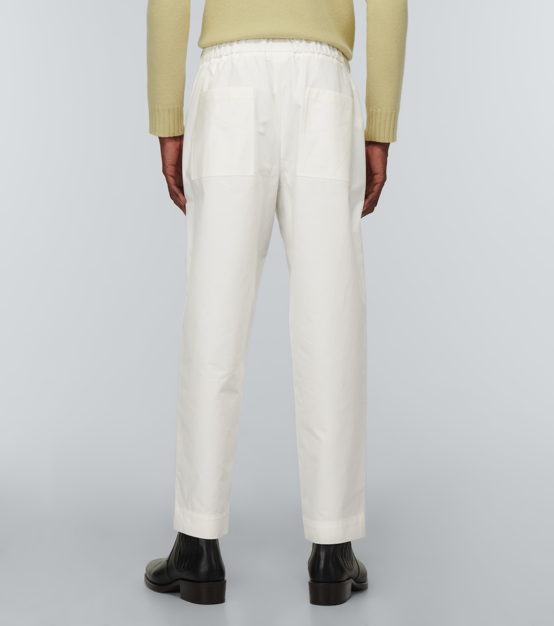 Pantaloni in cotone a vita media | Jil Sander
