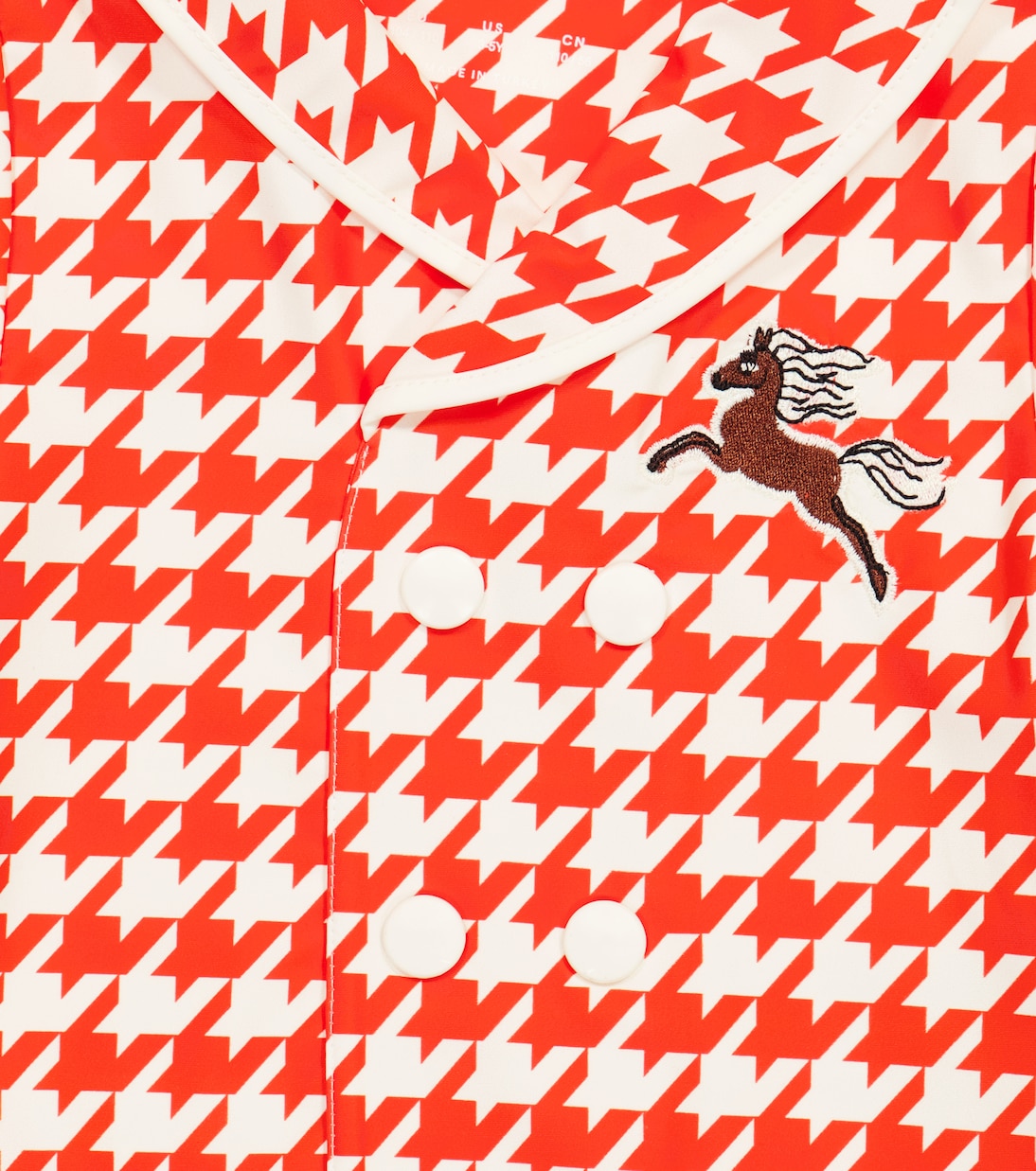 Houndstooth embroidered swim top | Mini Rodini