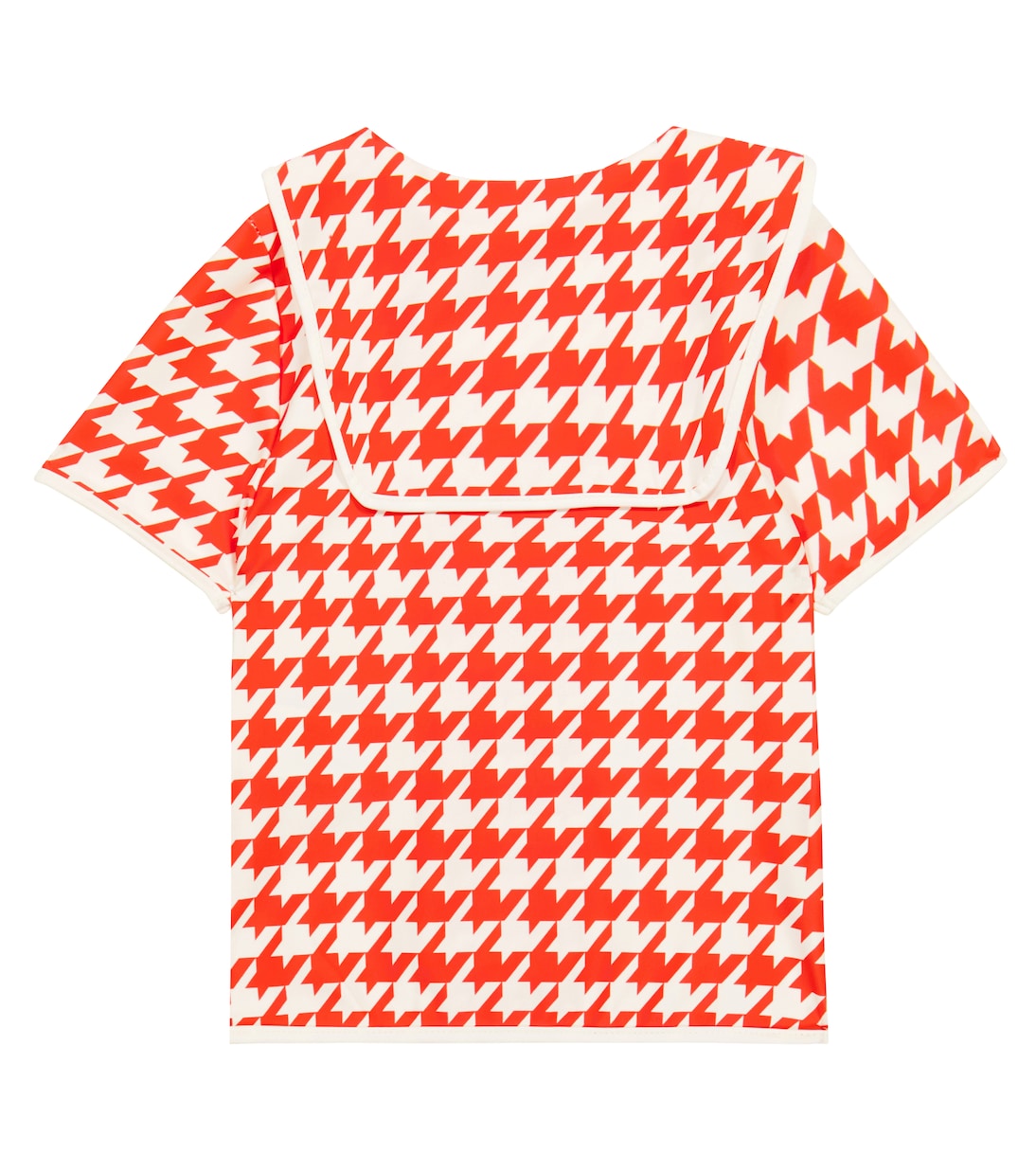 Houndstooth embroidered swim top | Mini Rodini