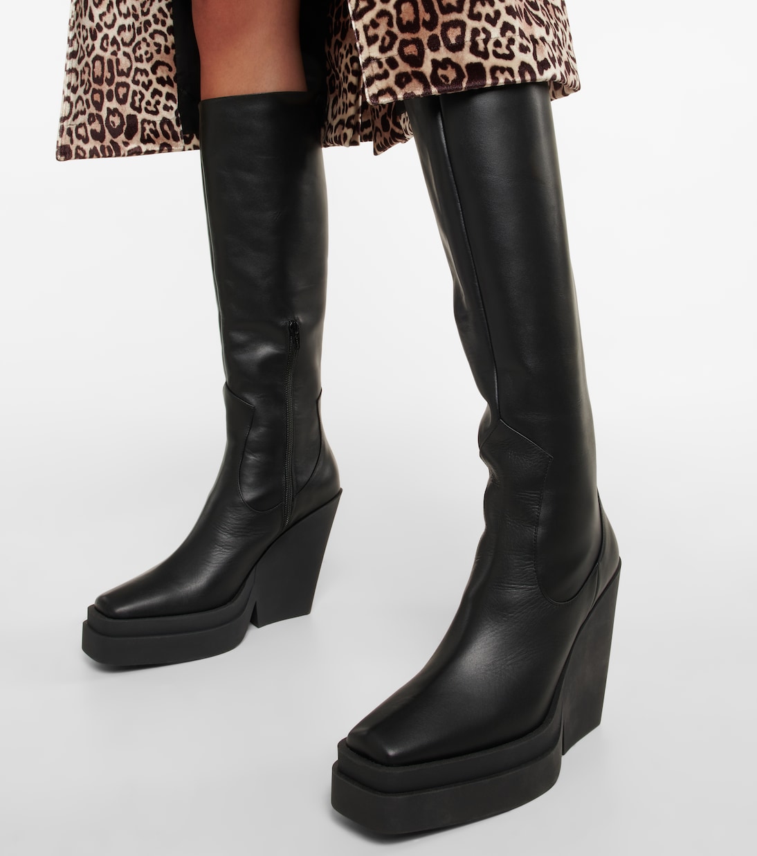 Gia 14 leather knee-high boots | Gia Borghini