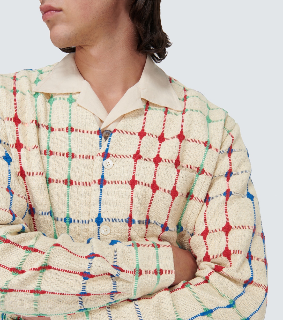 Dobby Weave cotton jacket | Bode