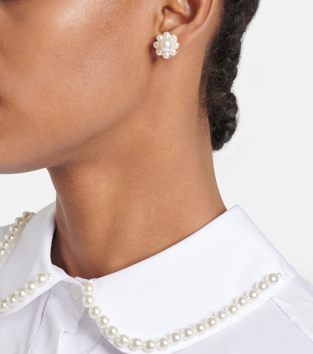 Orecchini a bottone a margherita | Simone Rocha