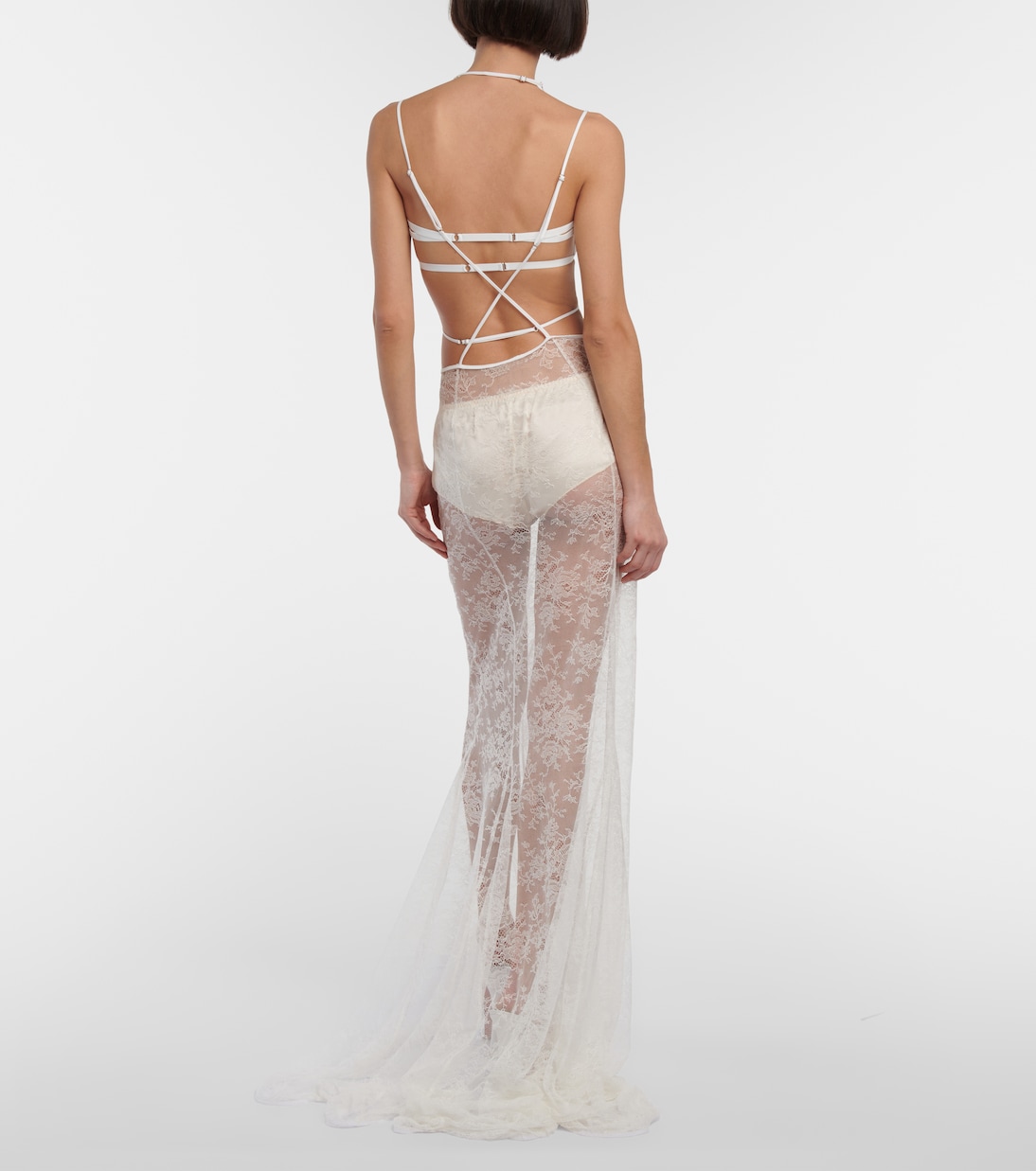 Bridal Robe aus Spitze | Nensi Dojaka