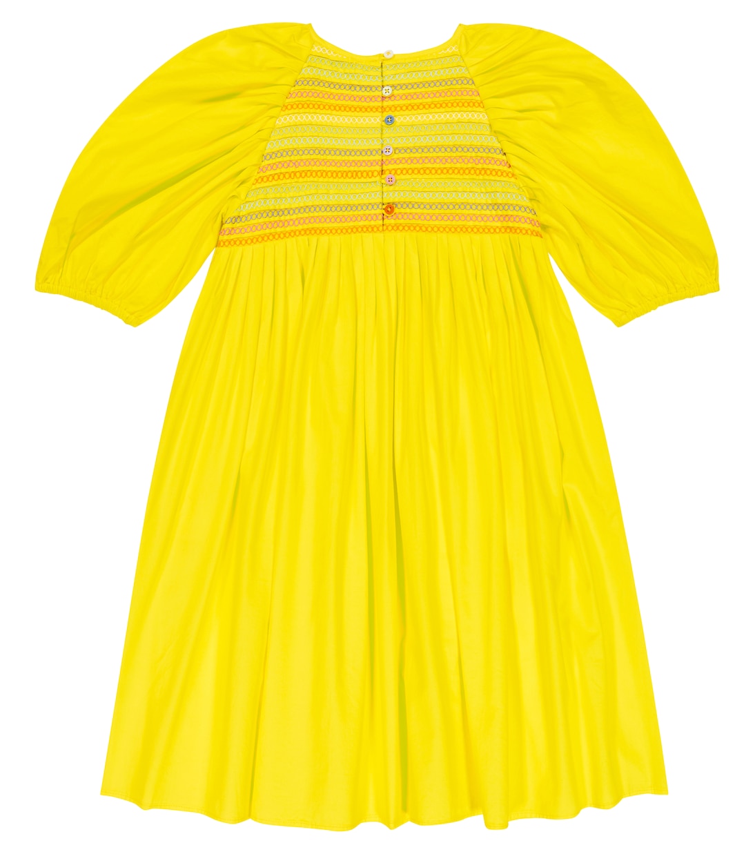 Abito in cotone con arricciature | Stella McCartney Kids