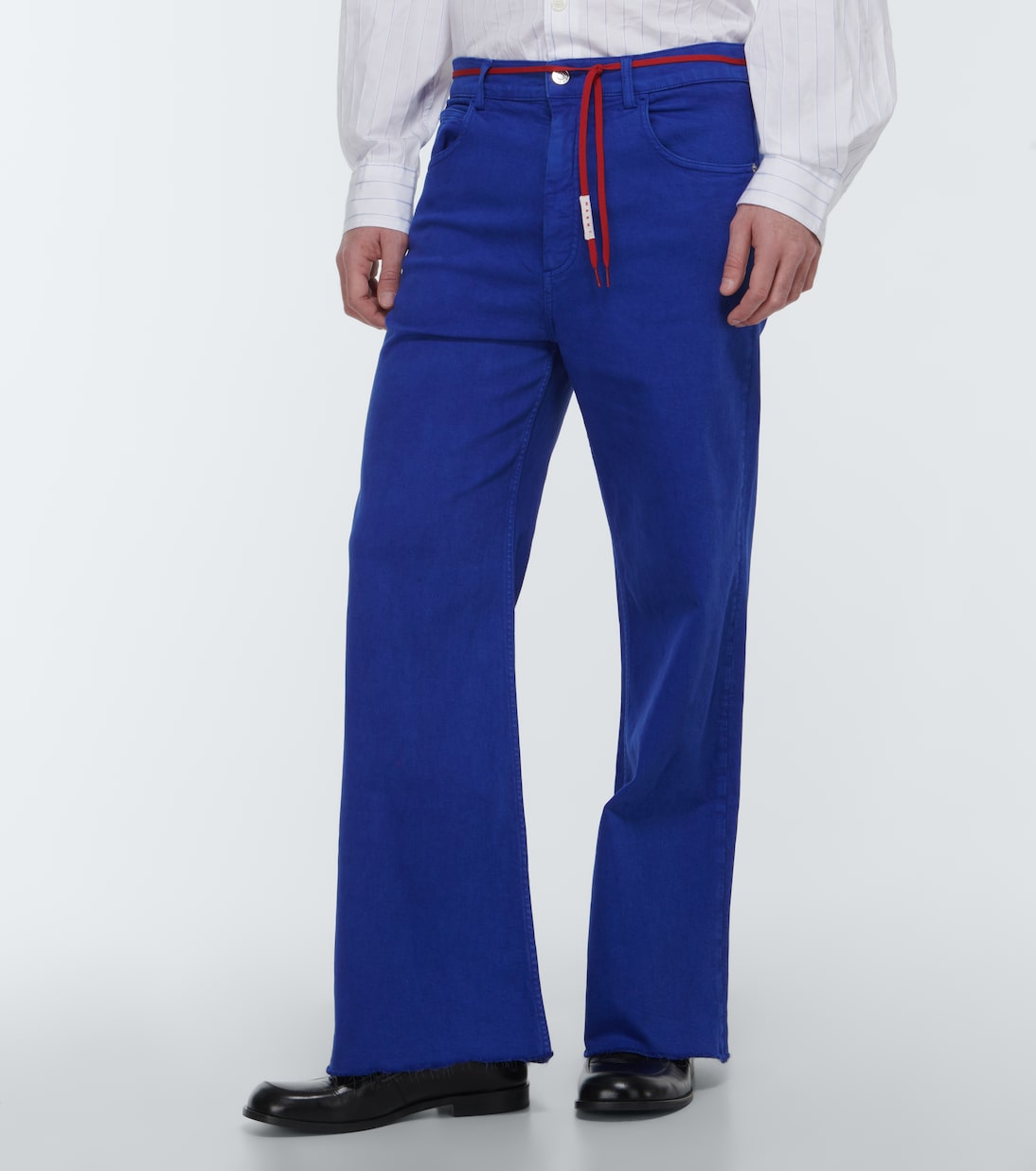 Pantalones rectos en mezcla de algodón | Marni