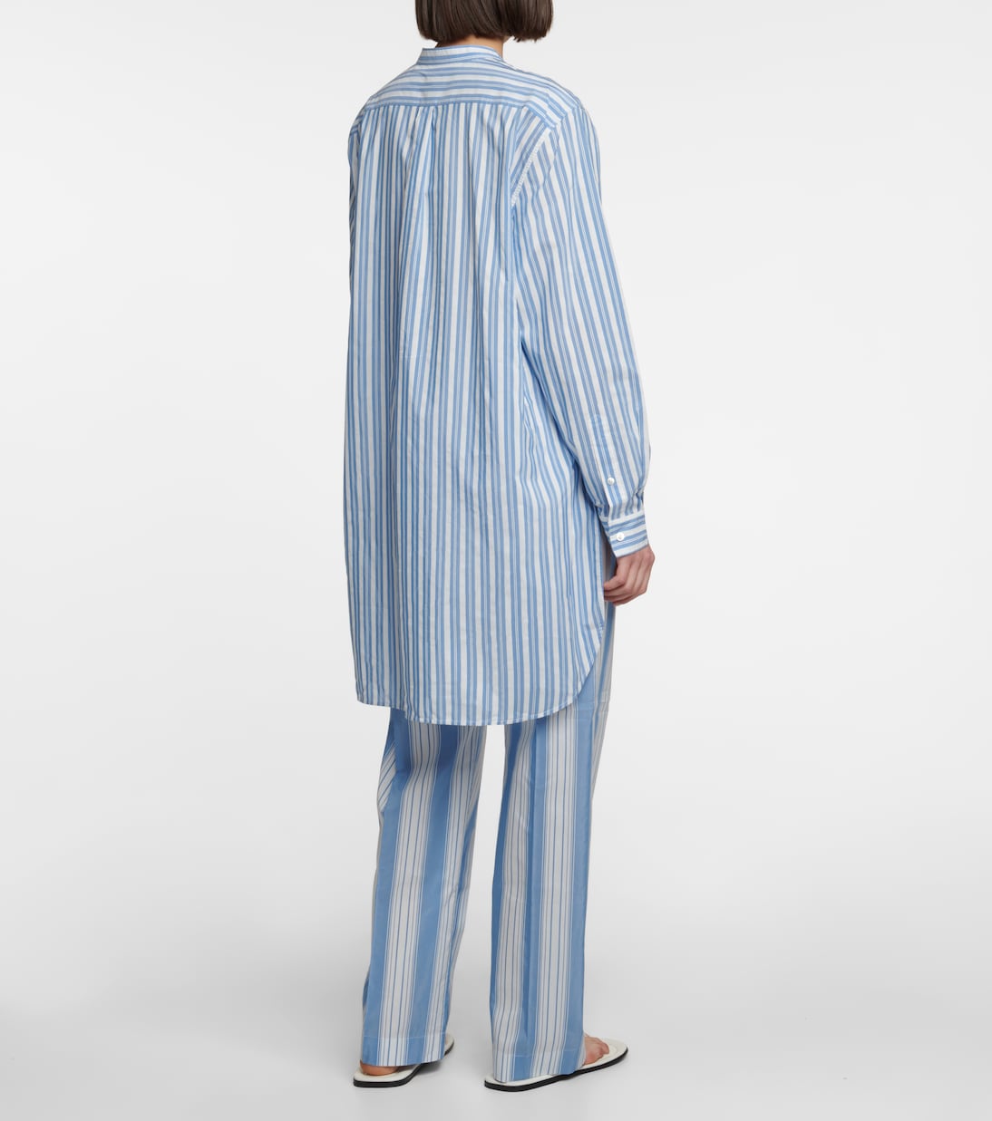 Striped cotton and silk shirt | Toteme
