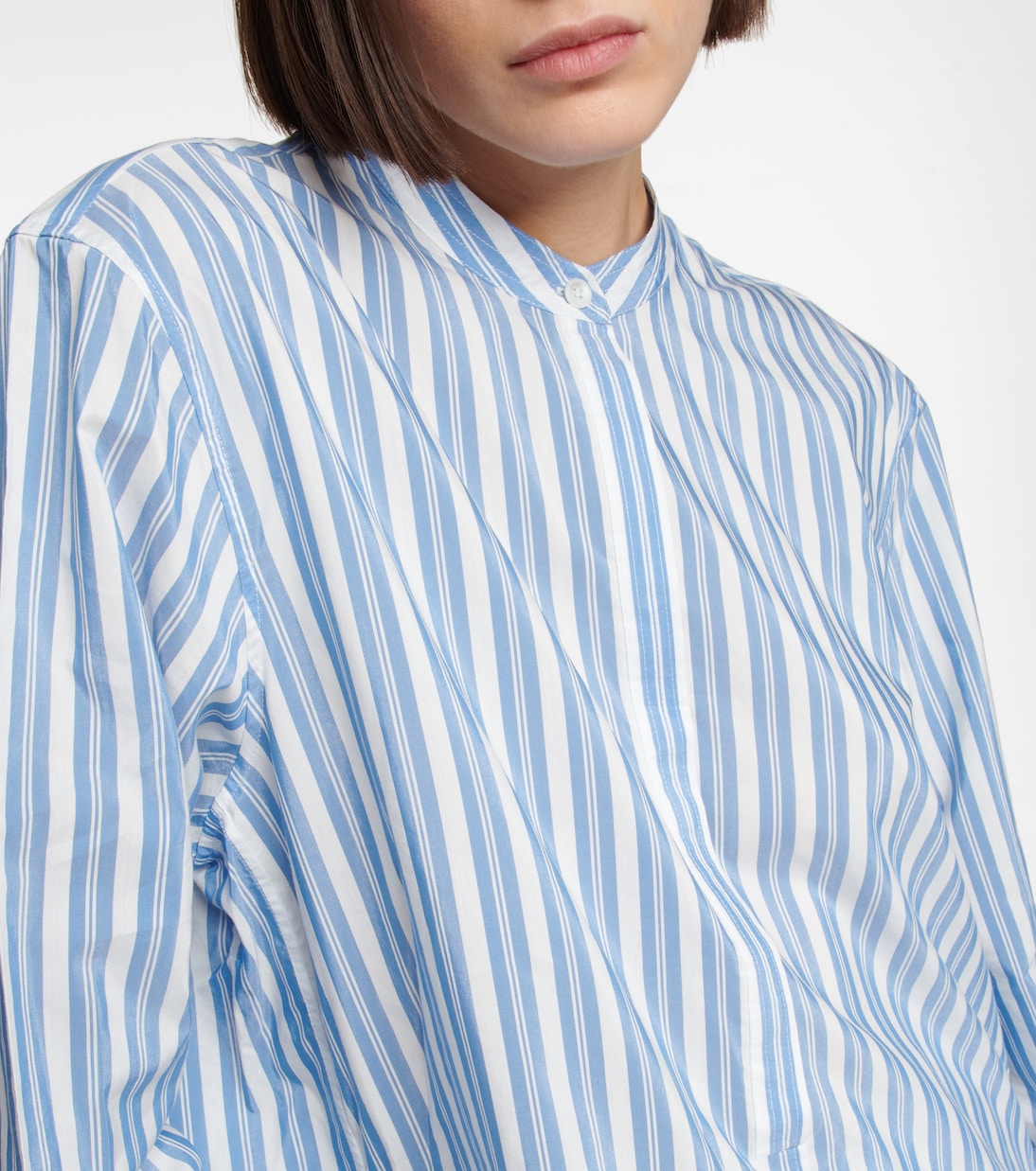 Striped cotton and silk shirt | Toteme
