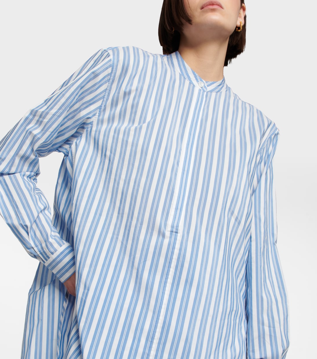 Striped cotton and silk shirt | Toteme