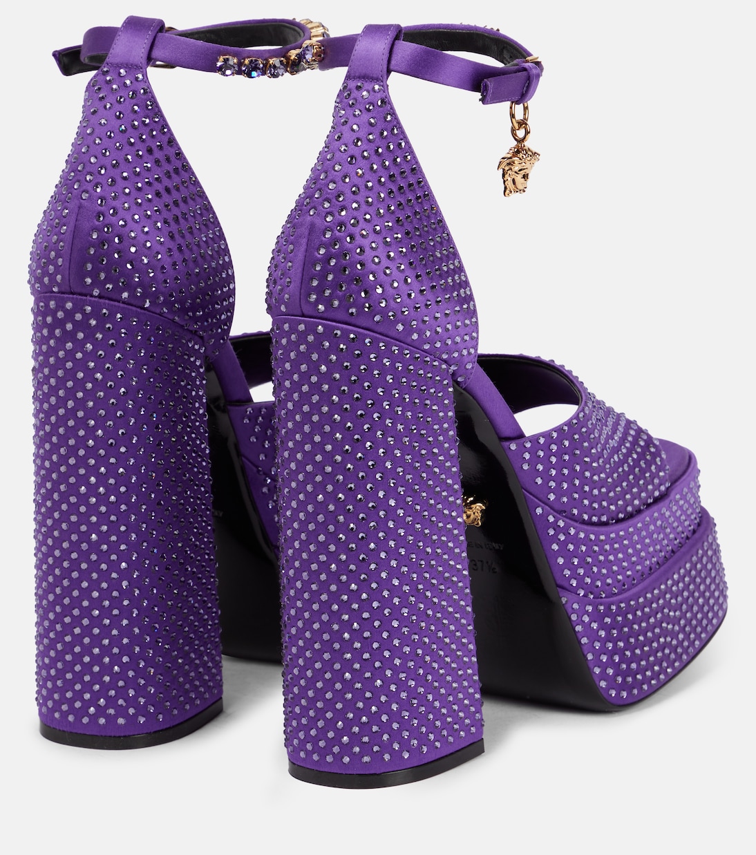 Medusa Aevitas embellished platform sandals | Versace