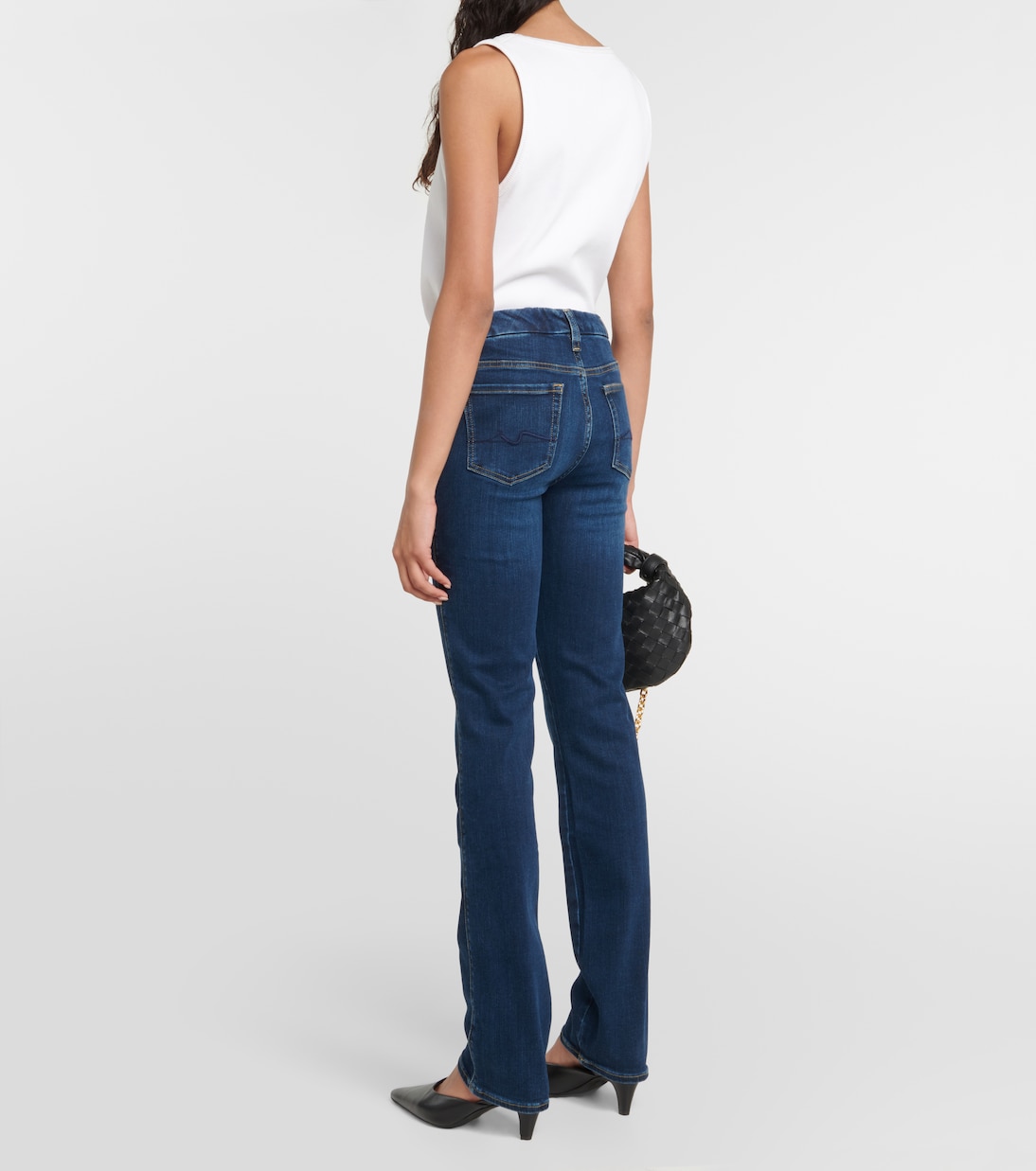 Kimmie mid-rise straight jeans | 7 For All Mankind