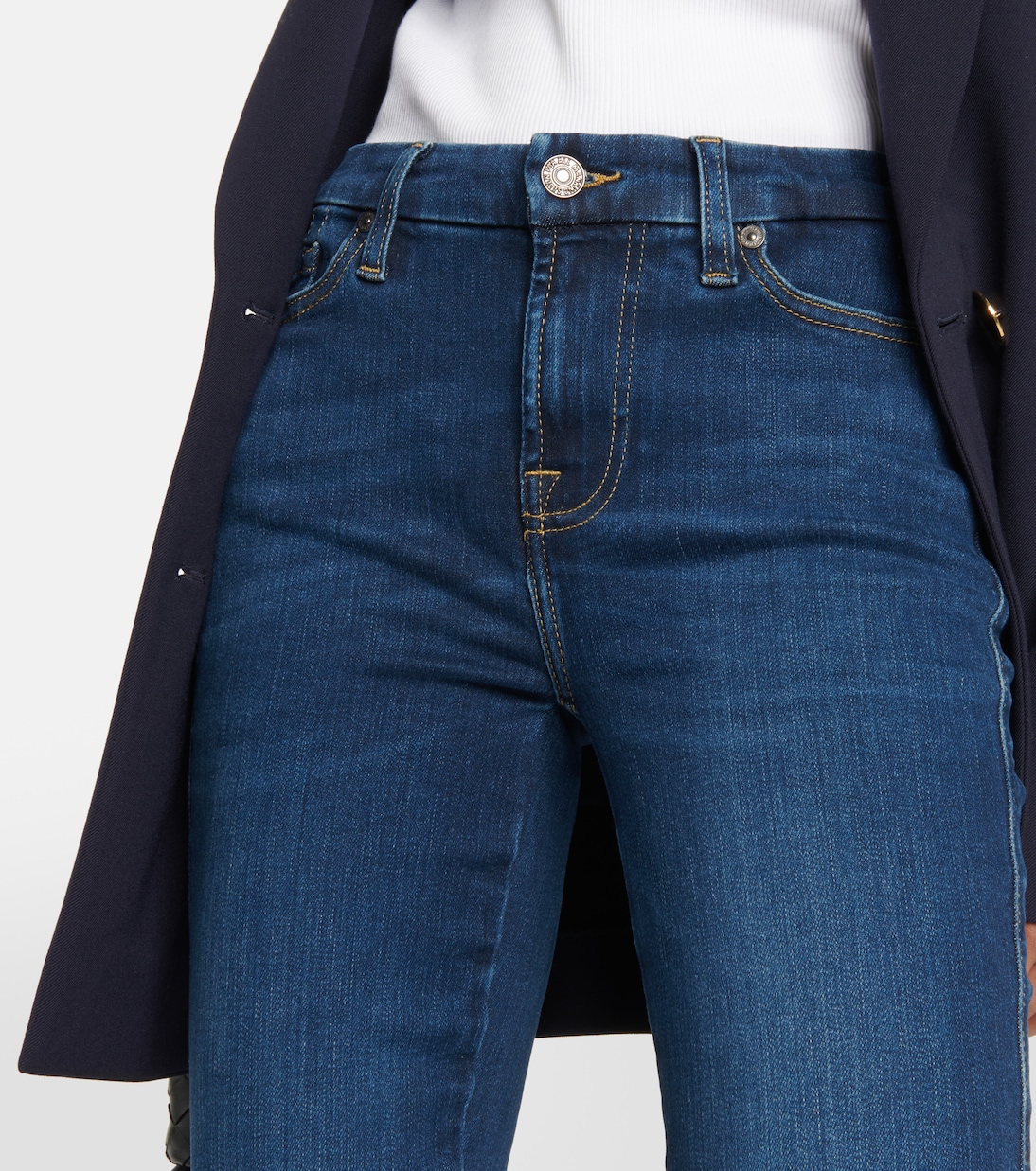 Kimmie mid-rise straight jeans | 7 For All Mankind