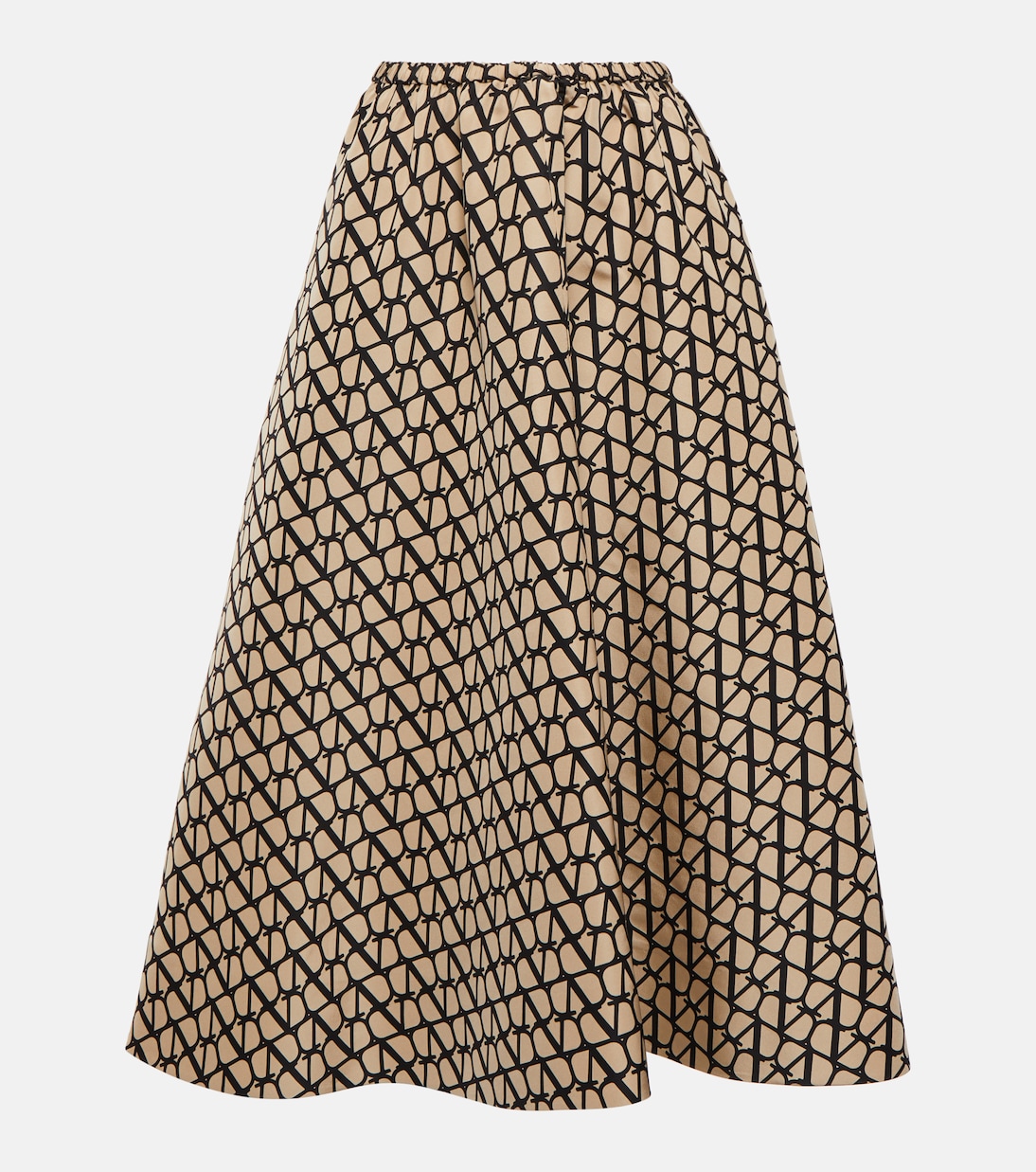 Toile Iconographe silk midi skirt | Valentino