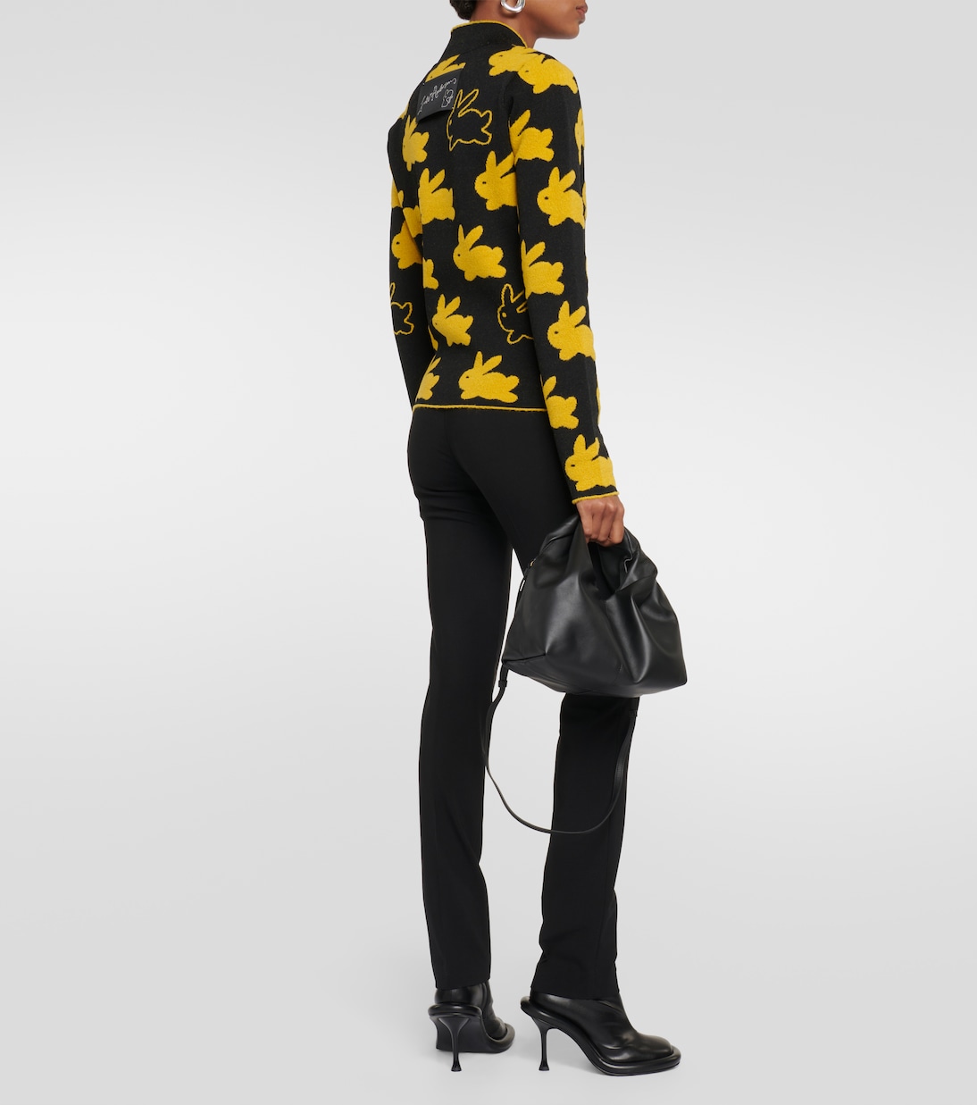 Jersey de cuello alto de jacquard | JW Anderson