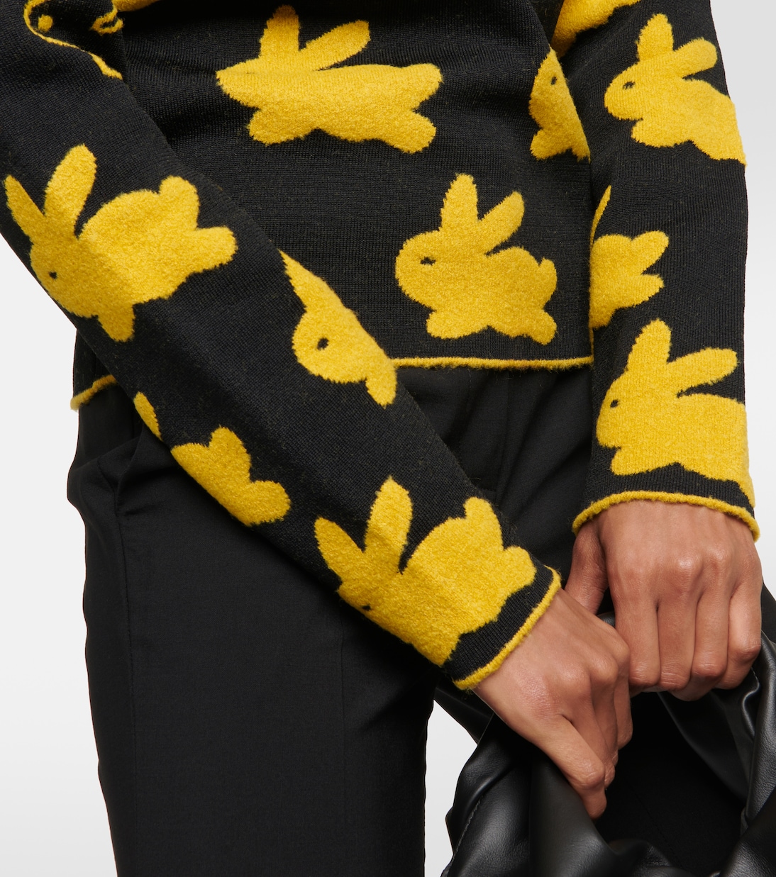 Jersey de cuello alto de jacquard | JW Anderson