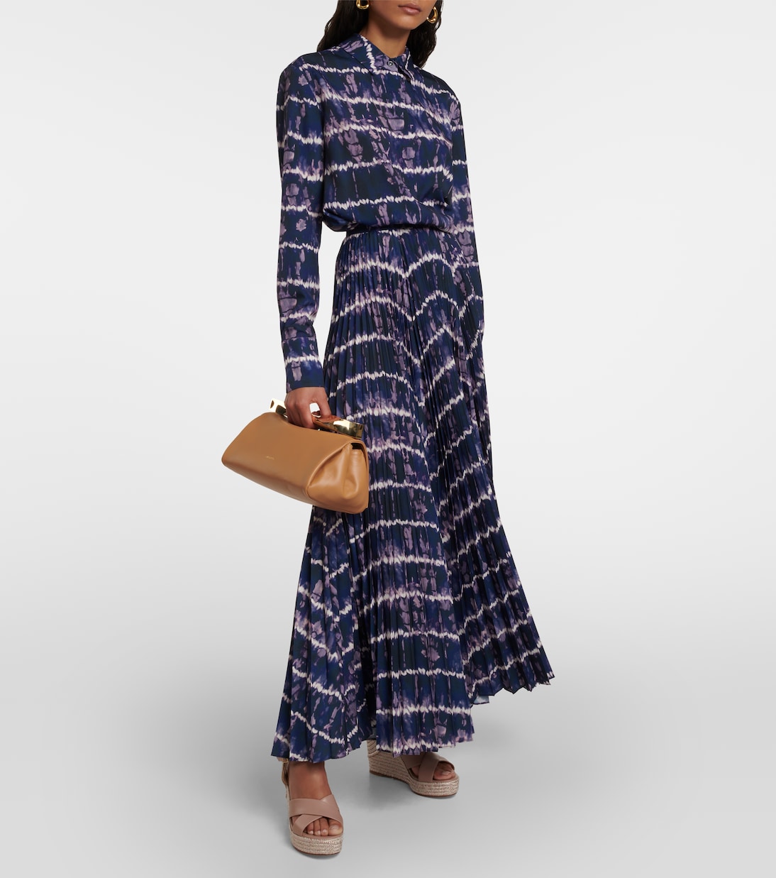 Sandali Dellena 100 in pelle con zeppa | Jimmy Choo