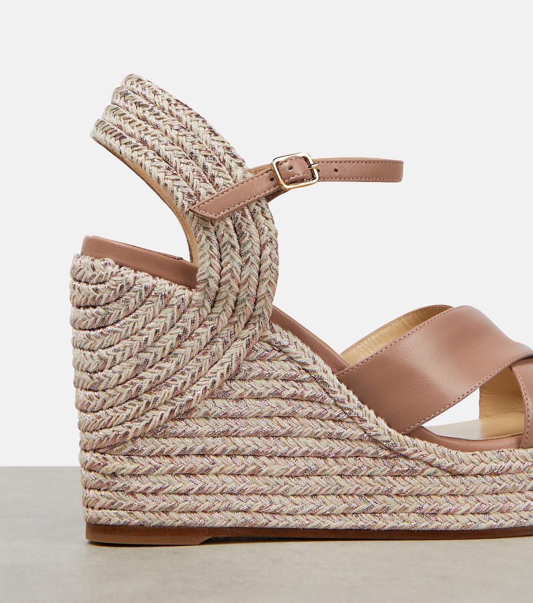 Sandali Dellena 100 in pelle con zeppa | Jimmy Choo