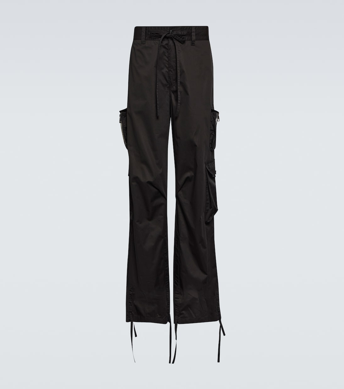 Pantaloni regular in cotone a vita alta | Dolce&Gabbana