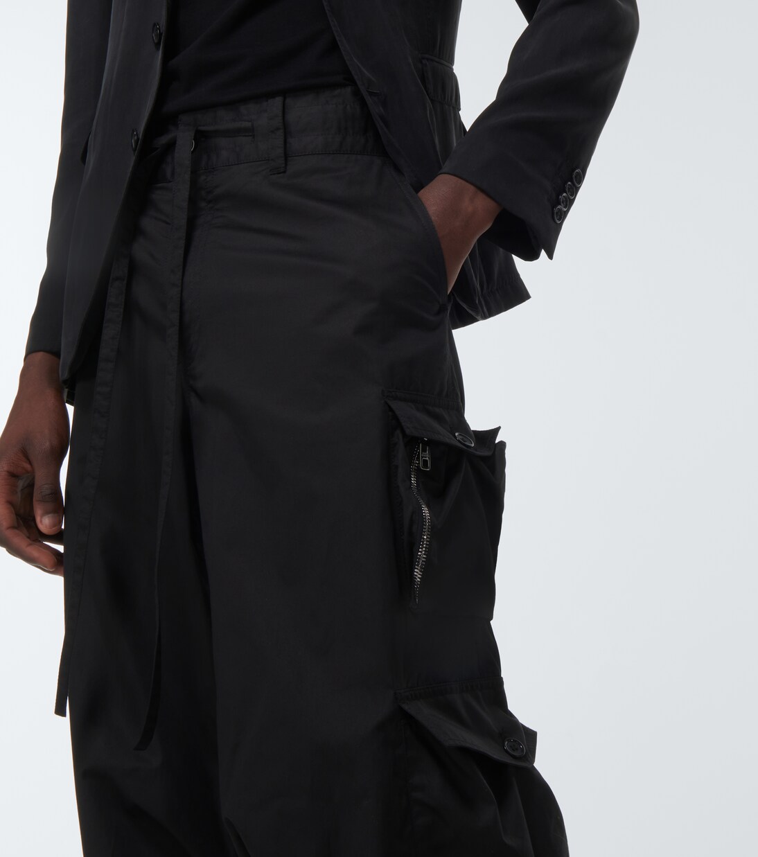Pantaloni regular in cotone a vita alta | Dolce&Gabbana