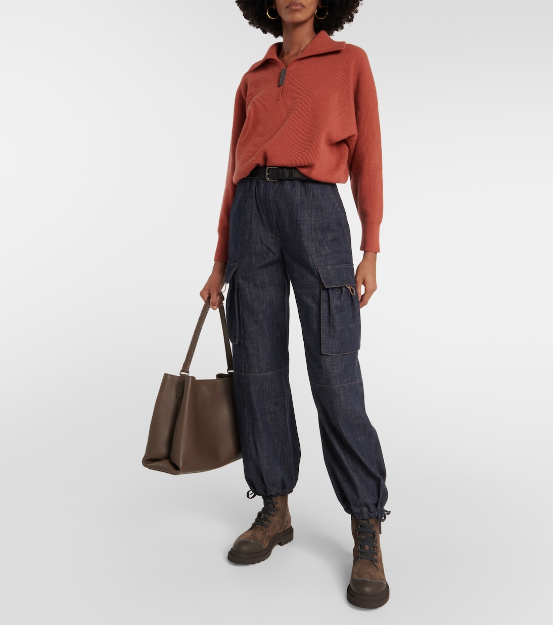 Mid-rise cargo jeans | Brunello Cucinelli