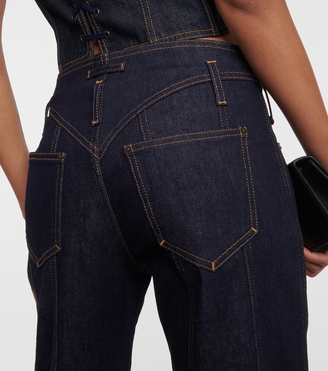 Jean bootcut à taille basse | Jean Paul Gaultier