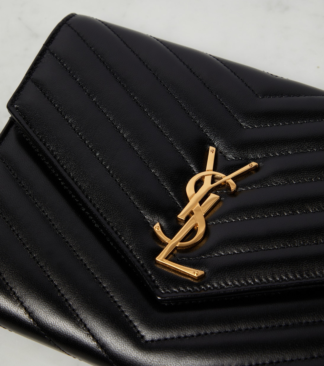 Clutch Cassandre aus Matelassé-Leder | Saint Laurent